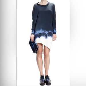 Stella McCartney Roll-Neck Tie-Dye Silk Dress